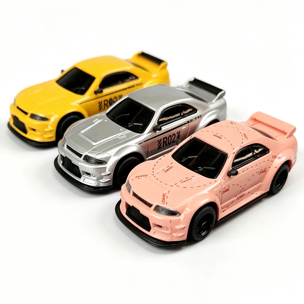 LDARC R02 1:64 1/64 RC Mini Electric Tabletop Car CT03 2.4Ghz 10CH Remote Controller Adults Children'S Toys Gift view 4