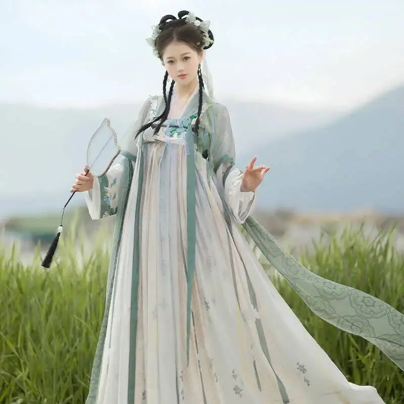 زي Chinoiserie Han زي لعب الأدوار للنساء، زي المسرح، زي الرقص هان، هدية عيد ميلاد رسمية لحفلة التخرج