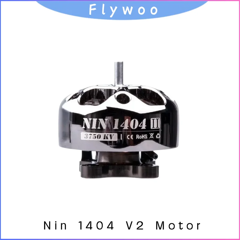 

FLYWOO NIN 1404 V2 Сверхлегкий двигатель FPV 2750KV 3750KV 4850KV для 3-4-дюймового дрона Whoop с зубочисткой, детали RC DIY