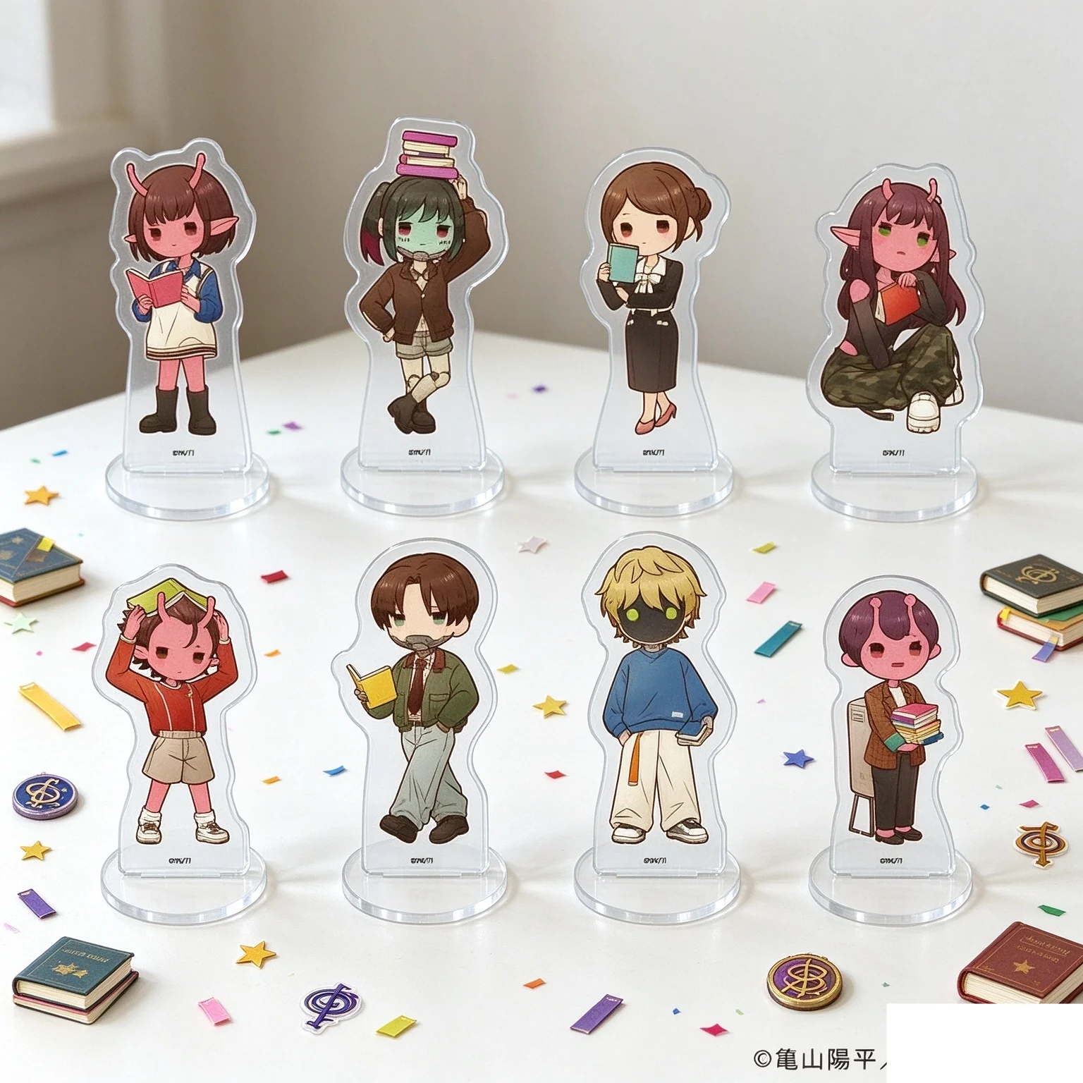 Hot Sell Acrylic Stand Model 10CM Anime Galactic Limited Express Milky Subway Model Action Figure Peripheral Collection Keychain