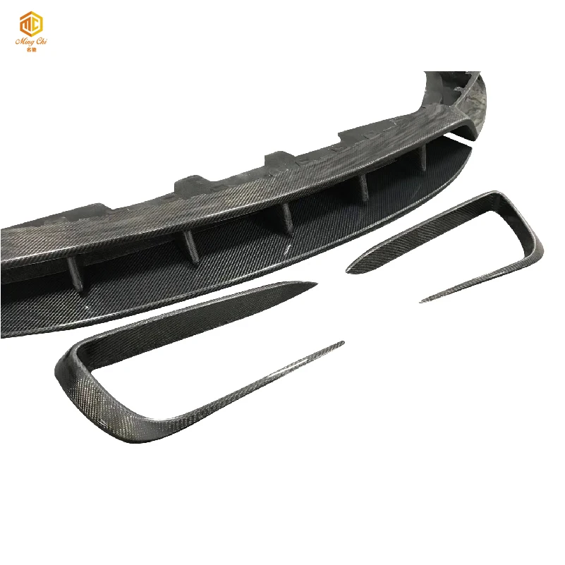 Black carbon fiber front lip is suitable for Maserati levante bumper front lip