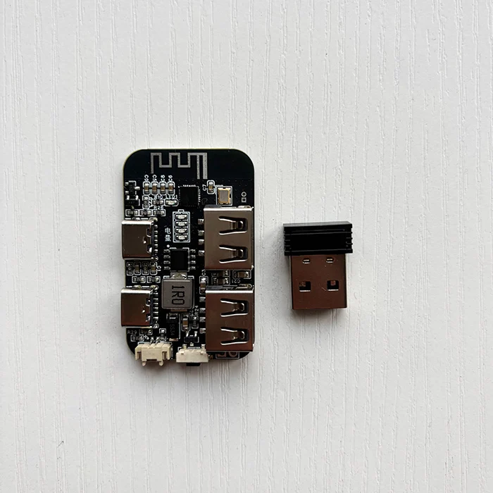 Wired Keyboard to Wireless 2.4g Keyboard Converter Simultaneously Control Multiple Computers Cell Phones Shared Use