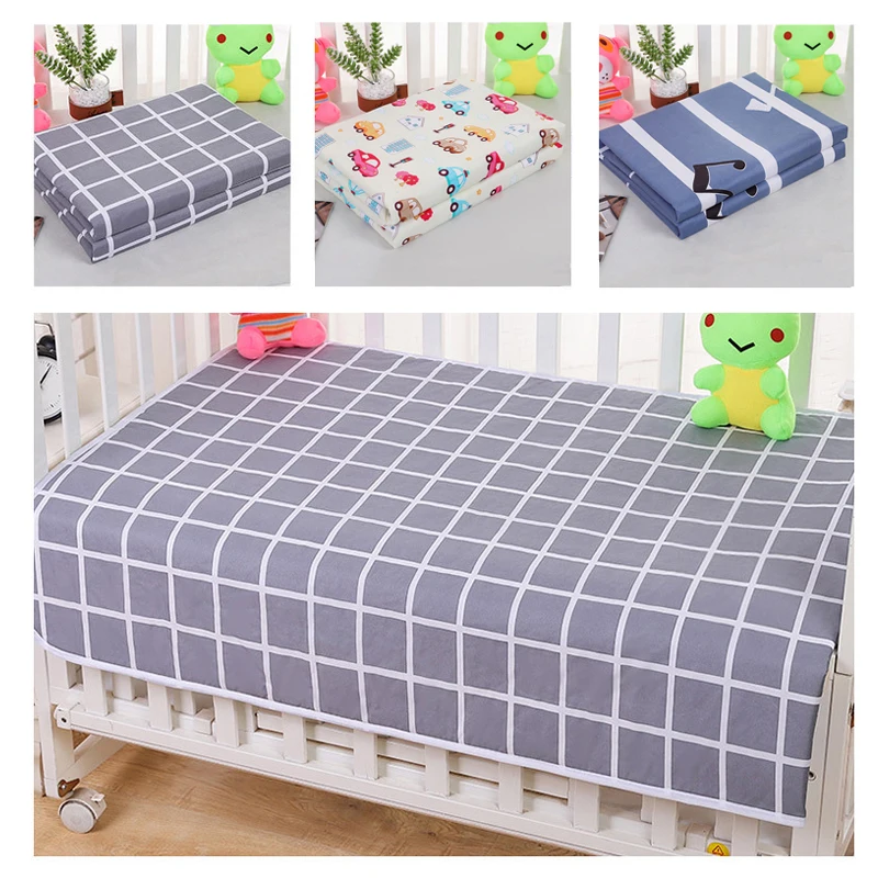 50x70cm Baby Changing Pads Covers Reusable Foldable Baby Diapers Mattress For Newborn Infant Floor Play Mat Cotton Changing Mats