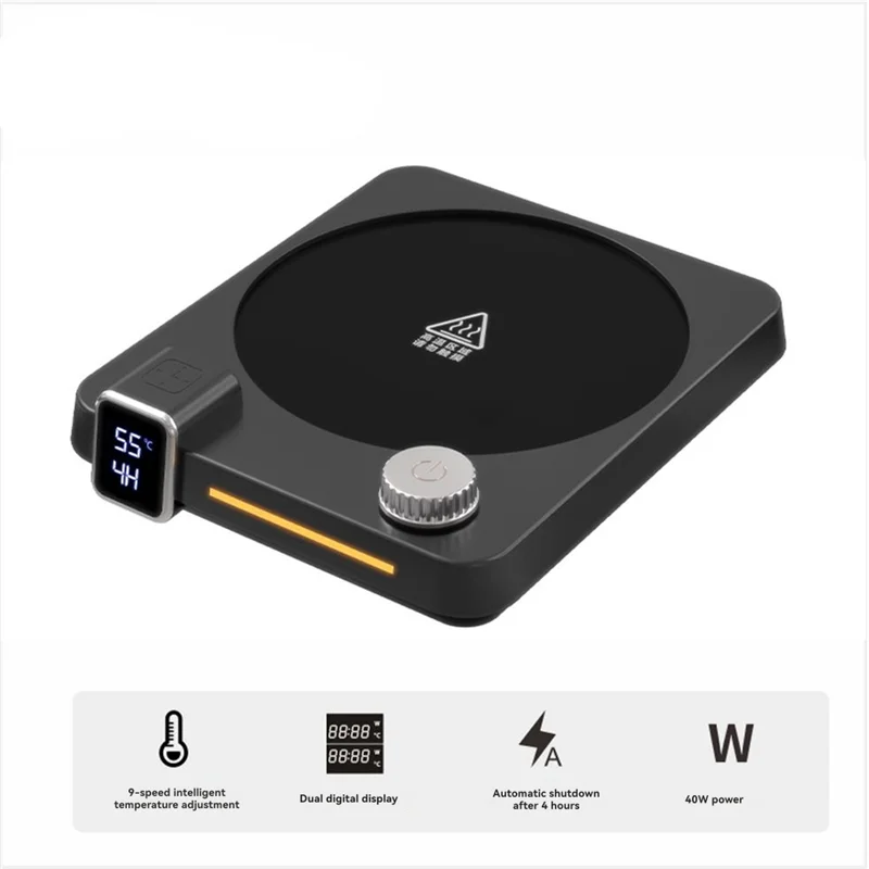 220 فولت فنجان القهوة سخان القدح الكهربائي درجة حرارة ثابتة 9 إعدادات والعتاد إبقاء الحليب الشاي لوحة التدفئة الدافئة الاتحاد الأوروبي Pluga83x