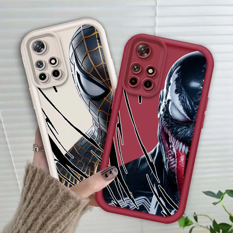 

Venom Spider-Man Cool Hot Art Phone Case For Xiaomi Mi Poco X3 X4 X5 X6 M4 M5 M5s M6 F4 F5 F6 Pro GT Plus 5G Eye Ladder Cover