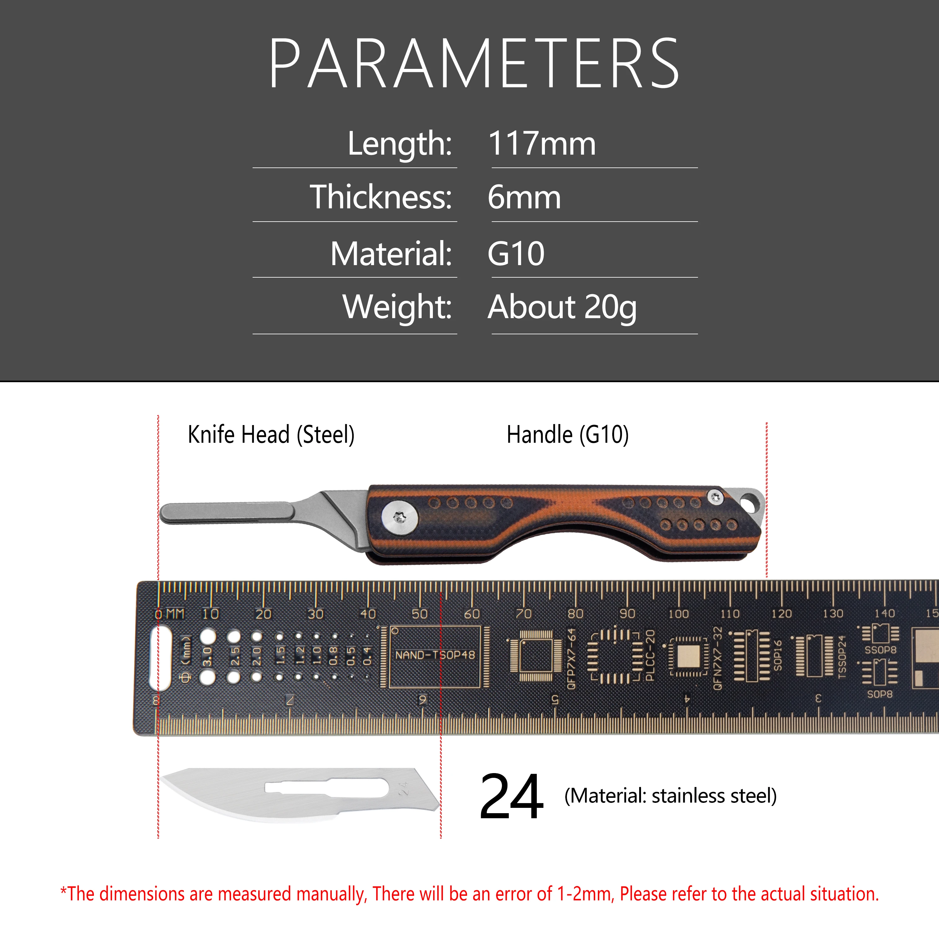 Titanium Alloy Pocket Knife Practical Daily Use Multifunctional Portable EDC Cut Fruit Carved Paper With Protection Oil