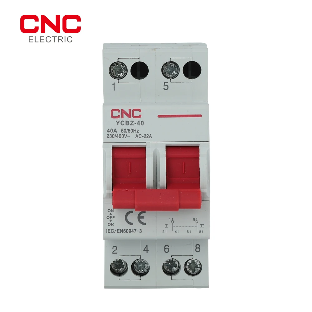 

CNC 2P 40A 50/60Hz Changeover Switch Disconnectors Switch Load and break the circuit Household residential safety