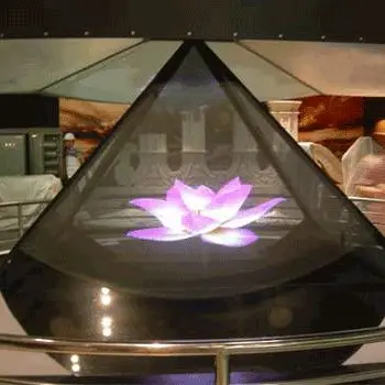 

3D high quality high contrast transparent hologram holographic projection projector screen both sides can watch the film