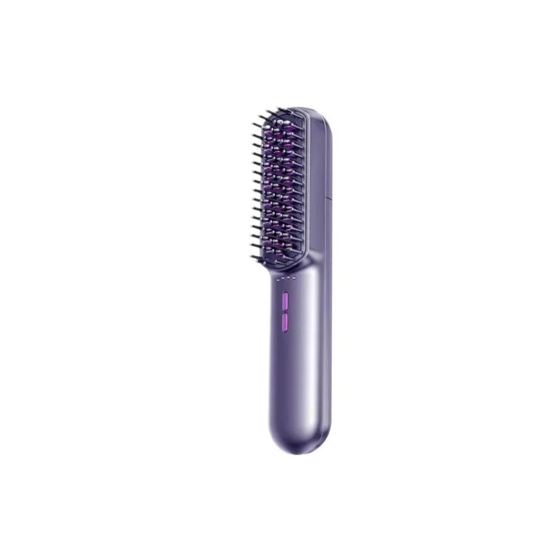 Steam Straightening Comb Negative Ion No Hair Damage Curling Iron Small Comb Straight Curly Dual-use Plastic Model LDY