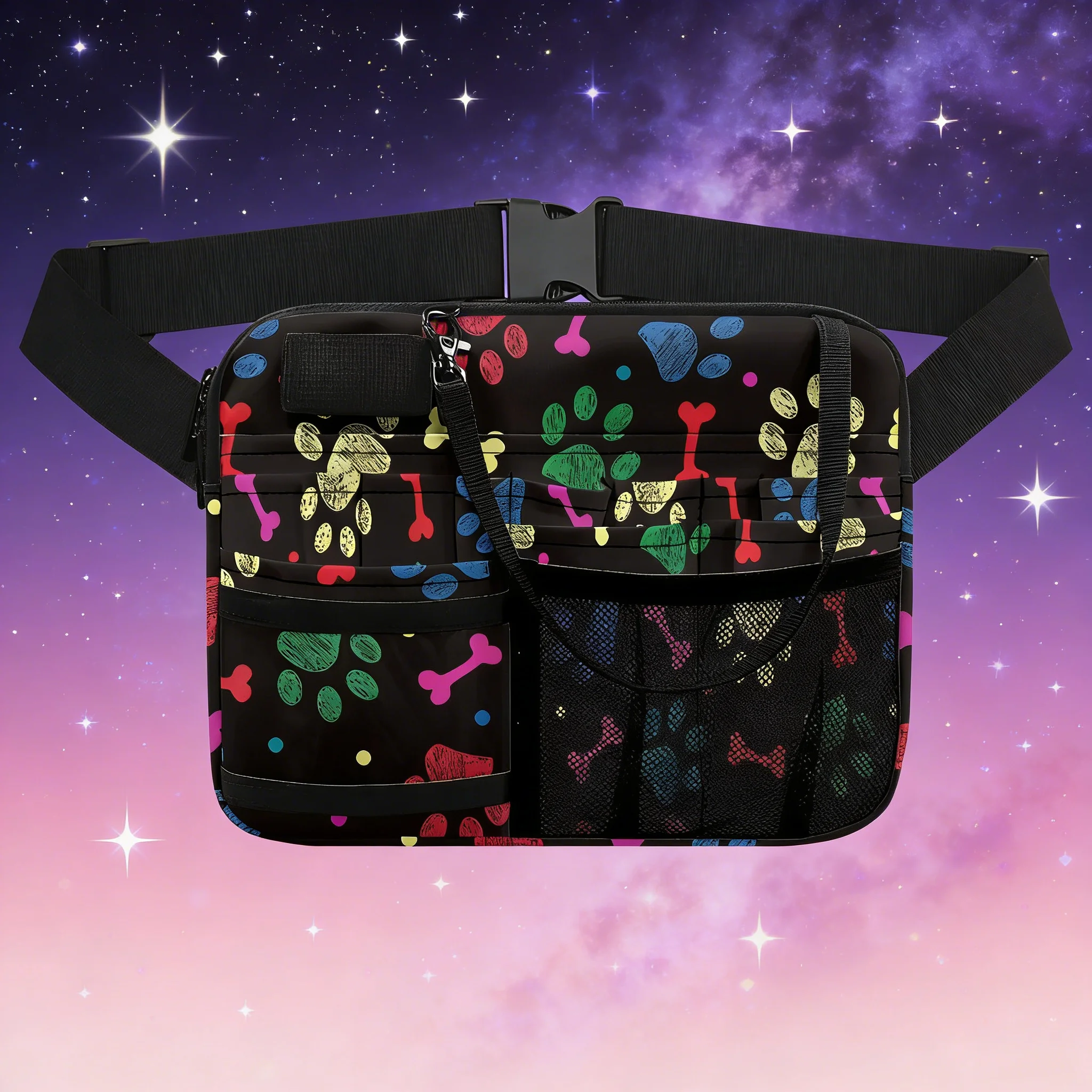 

Popular Rainbow Nurse Fanny Pack Cute Cartoon Waist Bag for Nursing Students