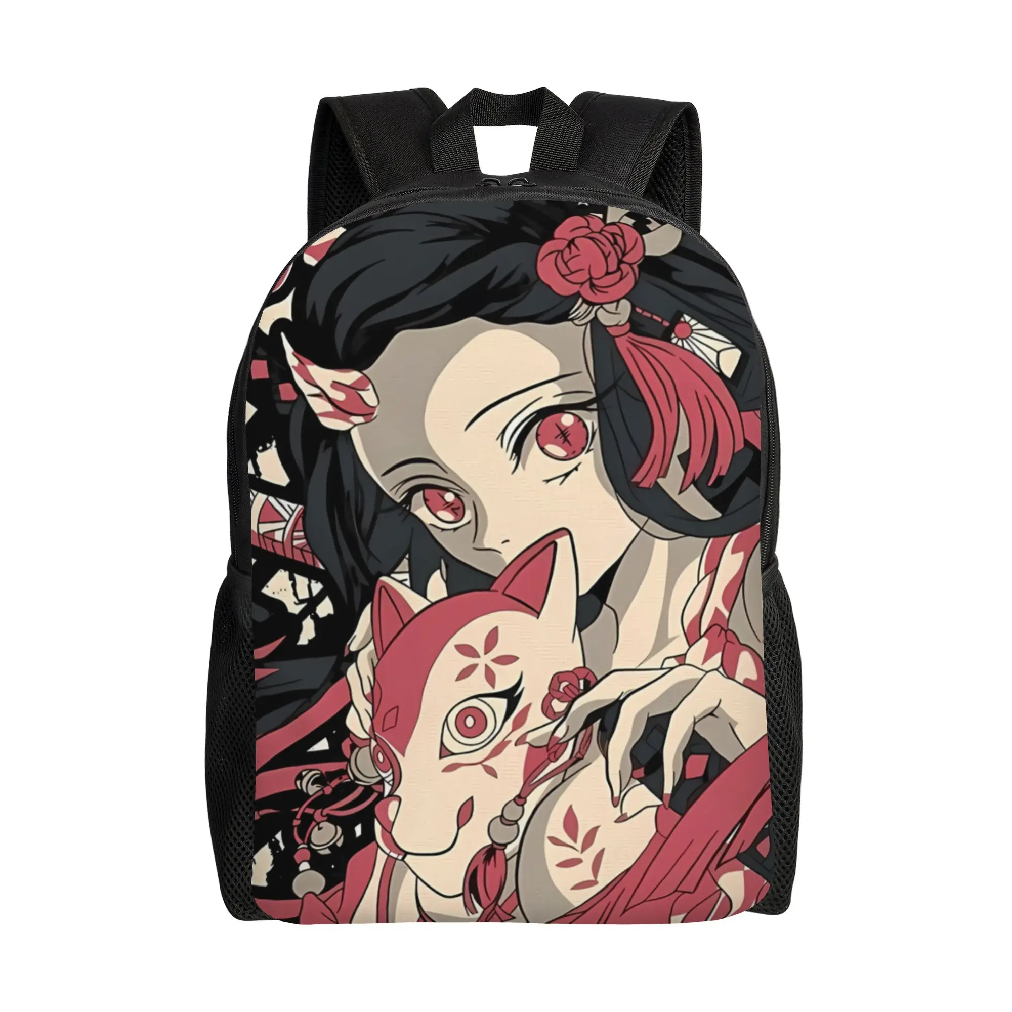 

Nezuko Kamado Book Pack Back to school season Traditional Kimono Girl Snack Storage Backpack
