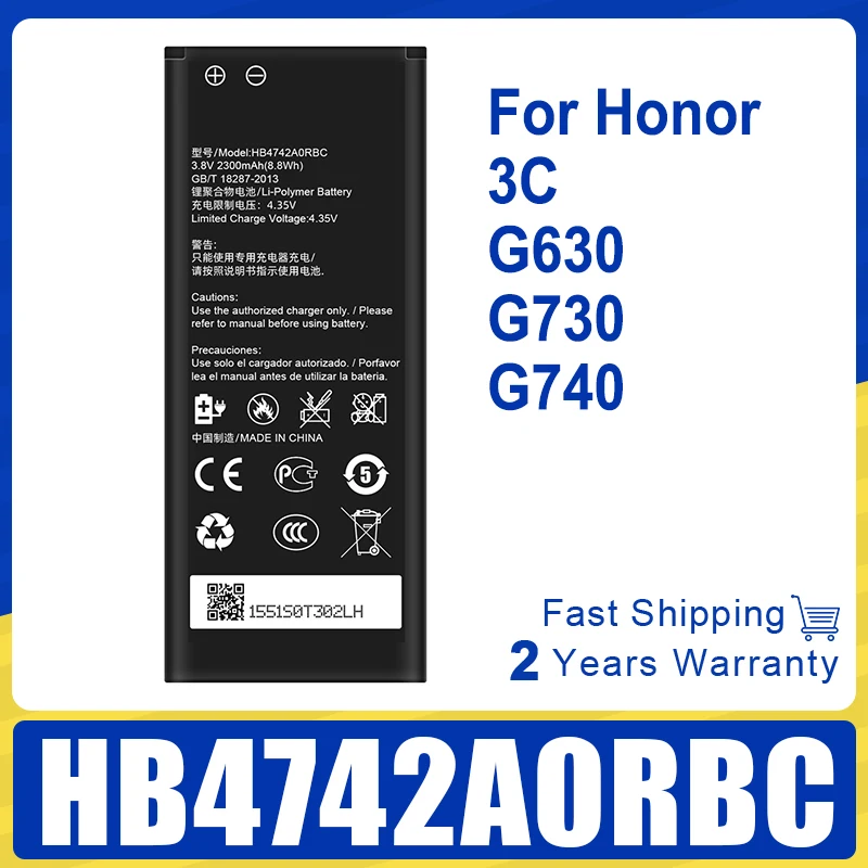 XDOU alta calidad 3900mAh HB4742A0RBC HB4742A0RBW batería para Huawei Honor 3C G630 G730 G740 H30-T00 H30-T10 H30-U10 H30 teléfono
