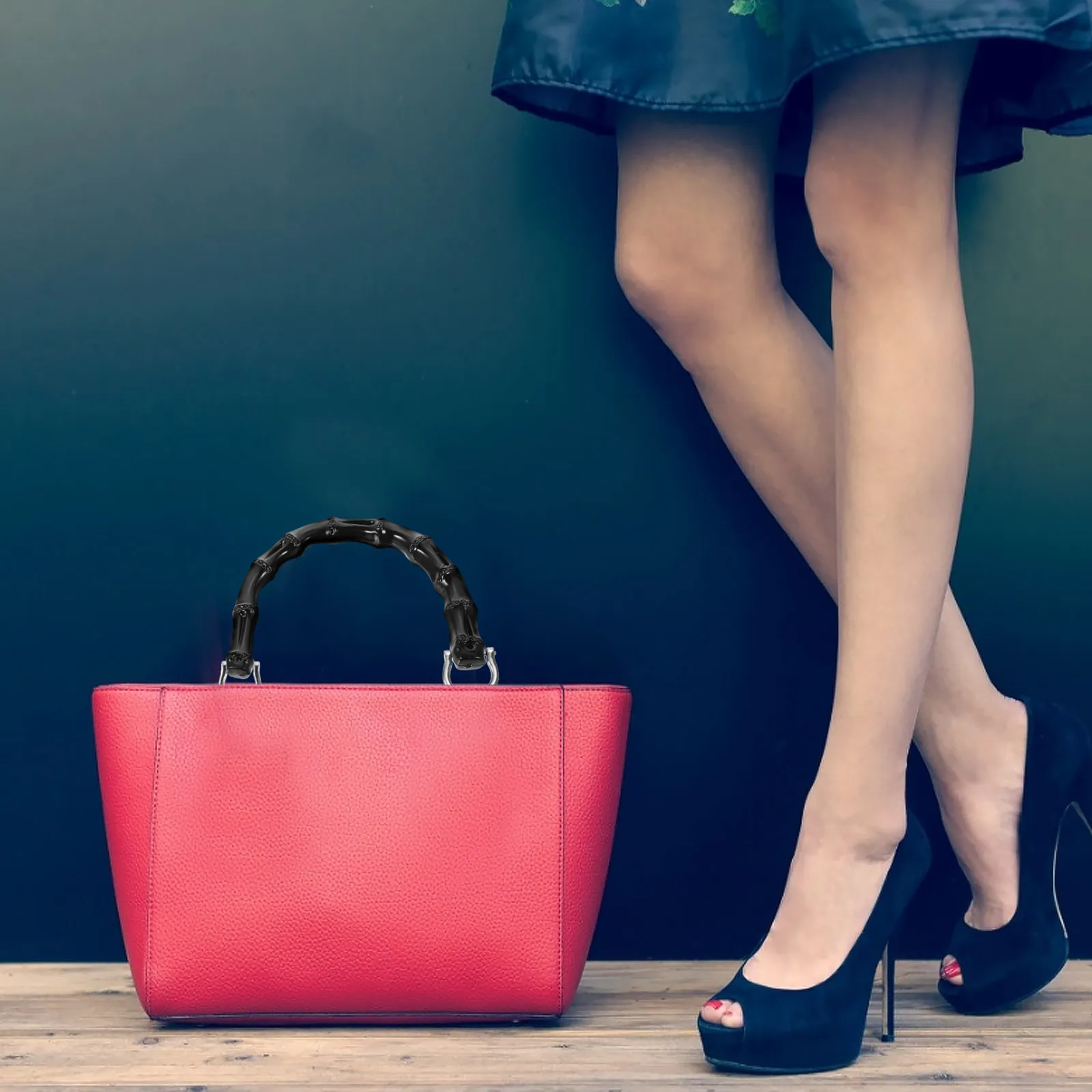 

4 шт. пластиковые ручки под бамбук для сумок, сменные ручки для сумок, аксессуары для сумок своими руками, кольца-ручки для сумок из искусственного бамбука