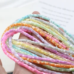 2×4mm Colorful Natural Horseshoe Snail Shell Beads Small Dyed Shell Loose Beads for Jewelry Making DIY Bracelet Necklace Earring