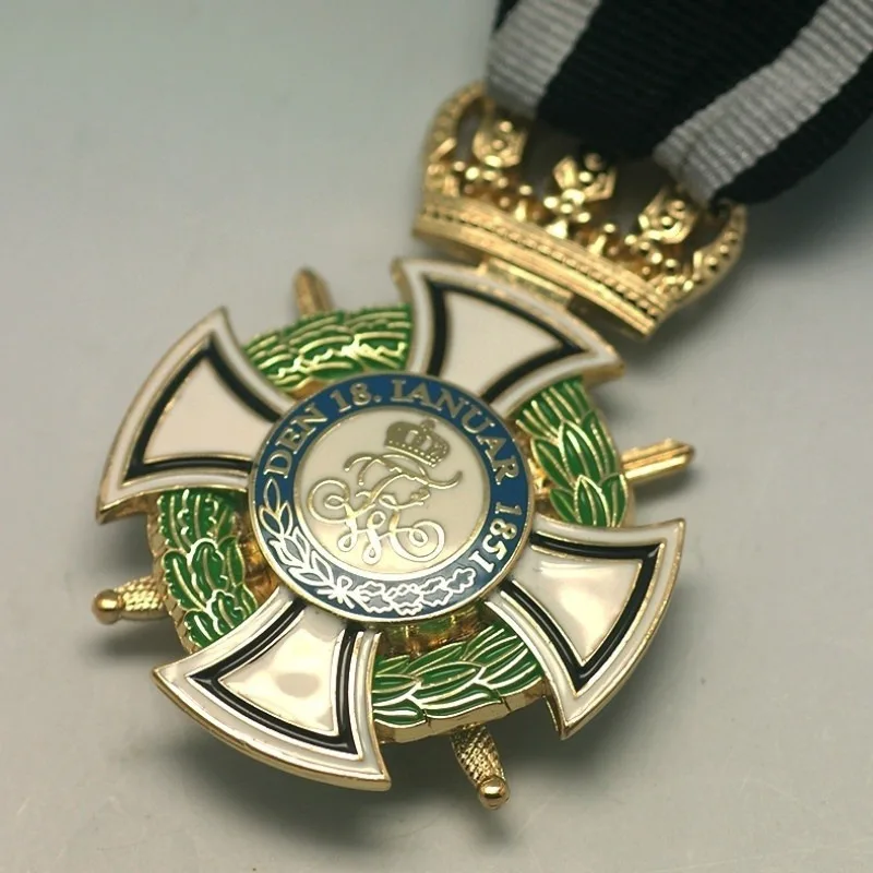 Vintage Legierung Hohenzollern Commander Class Royal Medal, Preußische Abzeichen-Replik, Sammler-Geschenkbox-Paket