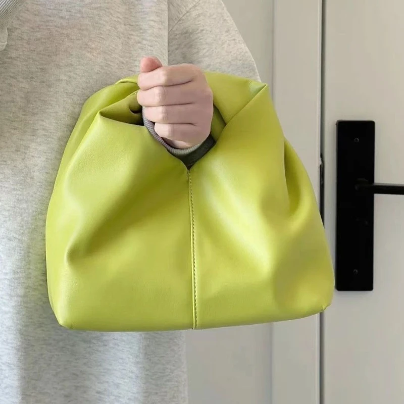 Bolso de mano con diseño Sense Niche para mujer, bolsa de Dumpling de gran capacidad, plegable, con nube, novedad de 2024