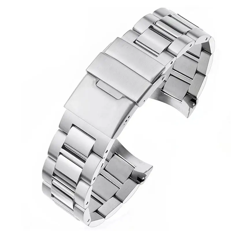 

SCHIK Curved End Stainless steel Watch Strap for Longines master Conquest HydroConquest L3.642.4 L3.781.4 Bracelet Accessories