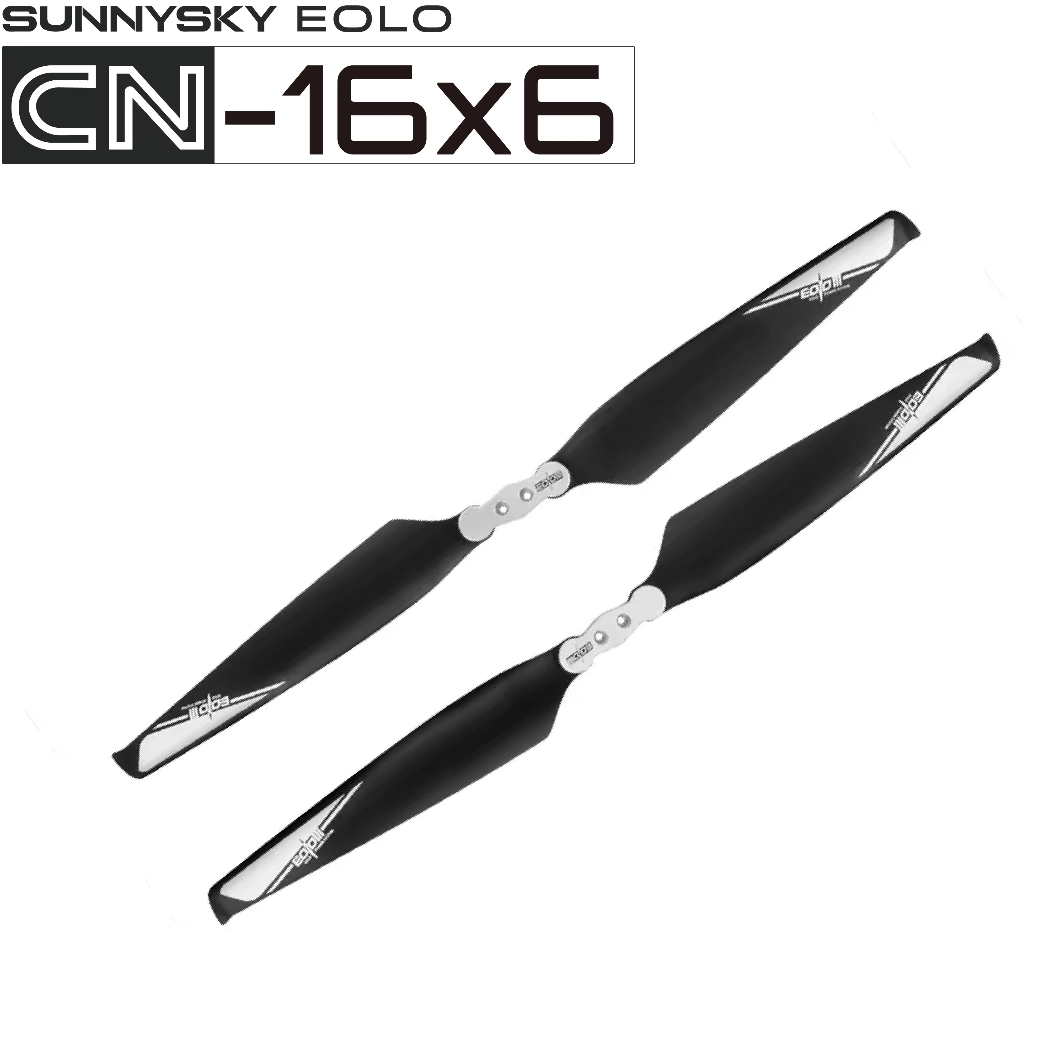 Hélice Dobrável para Multirotor Sunnysky EOLO CN16*6 Polegadas em Compósito de Carbono Compatível com Motores 4112 3515 - Acessório de Rotor de Substituição