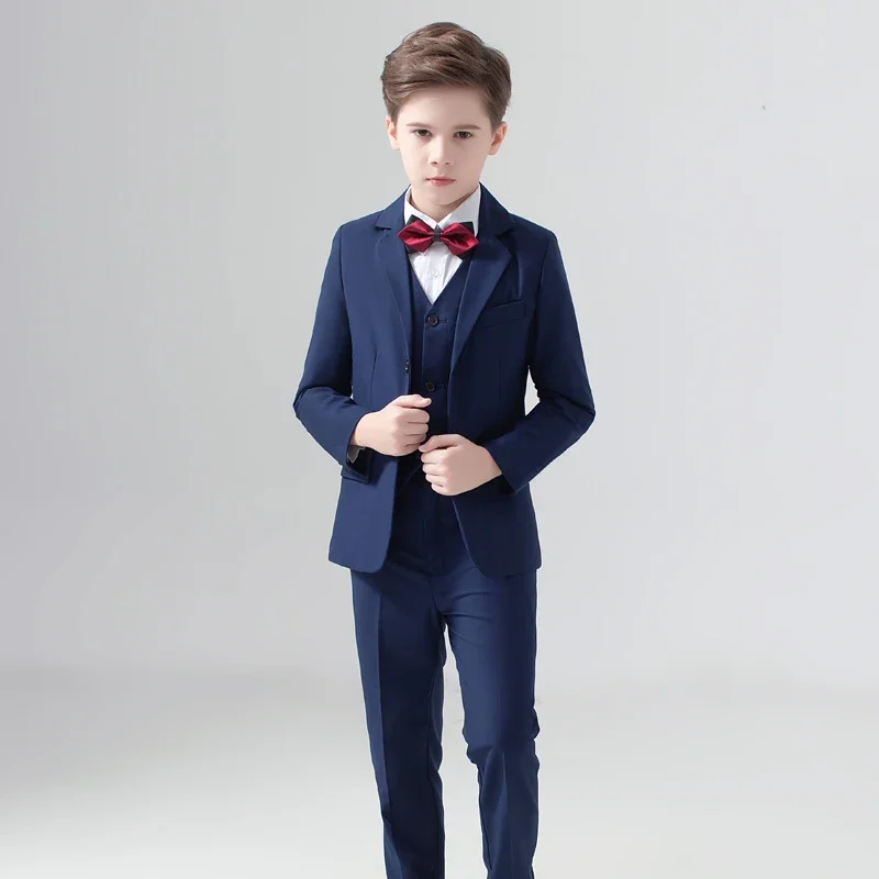 

Baby Children's Suit Five-piece Suit British Piano Costume Small Suit Kid's Clothes Kids Dresses for Boys Children's Clothing