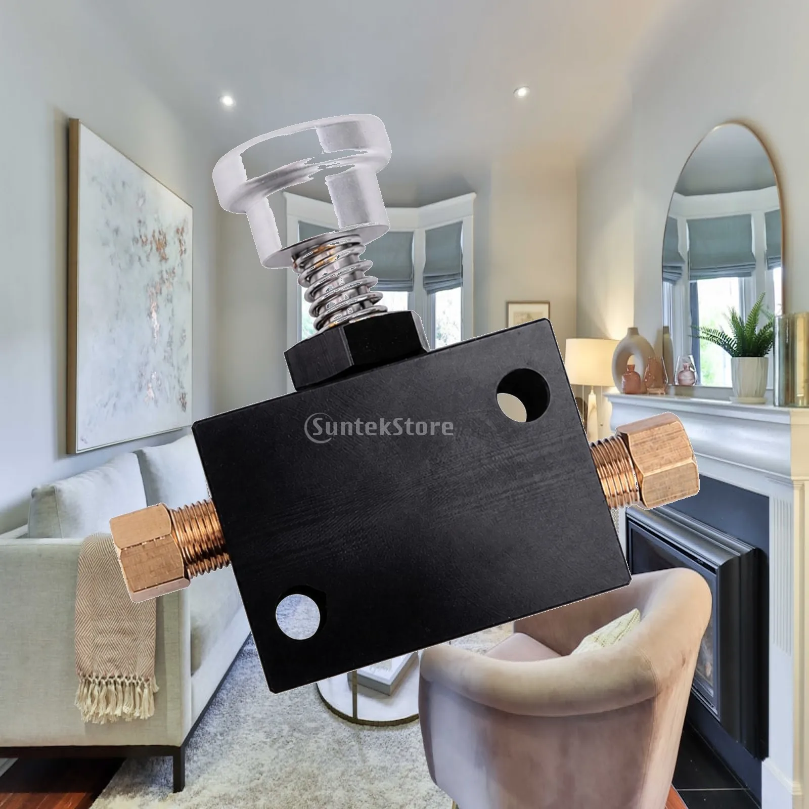 Performance Brake Proportioning Metering Valve Sturdy Rectangular Block with Knob for Modified Vehicles