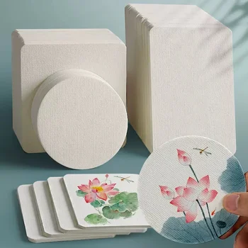 전문 수채화 종이 그림 학용품 엽서, 사각형 및 원형 300g, 25 매