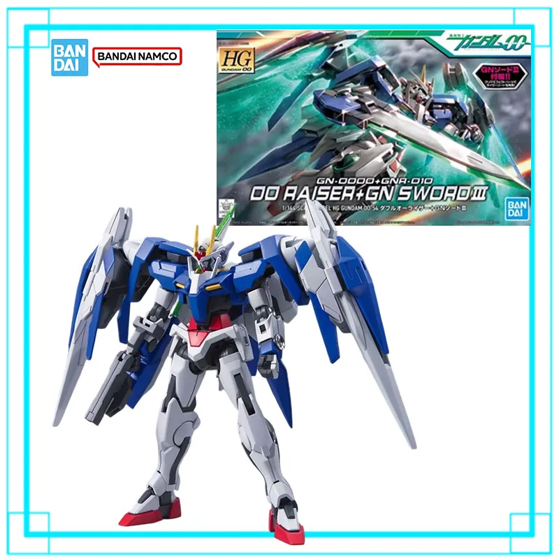 Bandai Genuine Gundam Model Kit HG 1/144 Oo Raiser Gn Sword Ⅲ Anime Figure Gunpla Assembly Collectibles Toy Boy Birthday Gift
