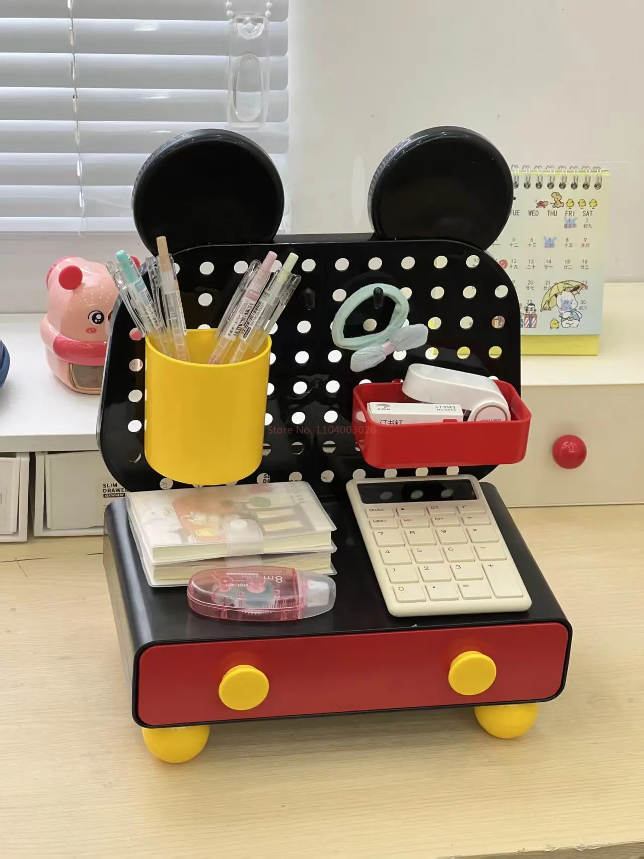 ديزني ميكي سطح المكتب درج نمط صندوق تخزين مدخل مفتاح تخزين غرفة الأطفال الديكور متعدد الطبقات فرز صندوق تخزين #6