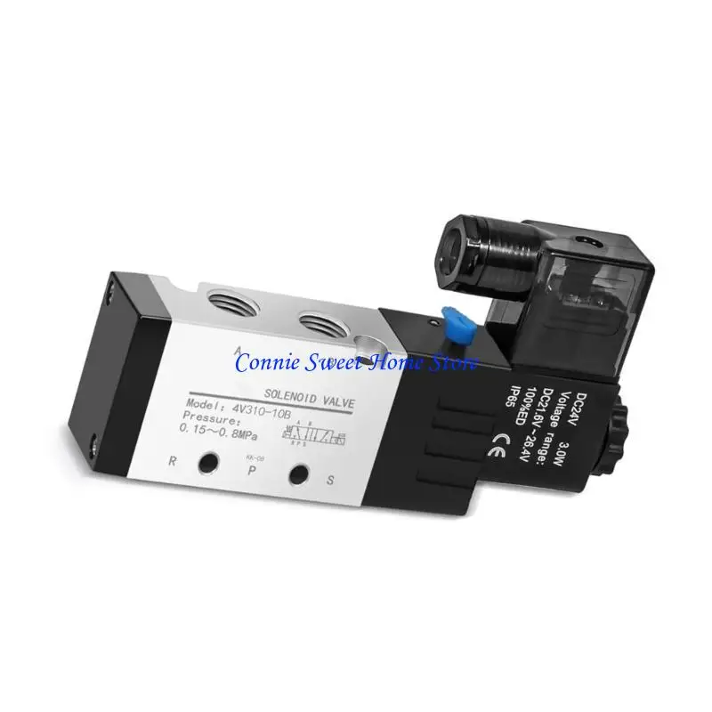 

LXAF Electric Control Air Gas Valves 4V310-10 24V Pneumatic Electric Solenoid Valves 5 Way, 2 Position Control