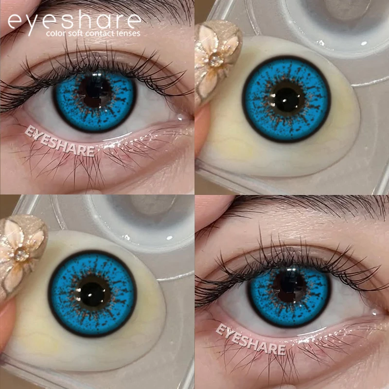 EYESHARE 1 Paar Cosplay Farbige Kontaktlinsen für Augen Rote Kontaktlinsen Anime Rosa Augenlinsen Halloween Beauty Make-up Linsen – Detail 4