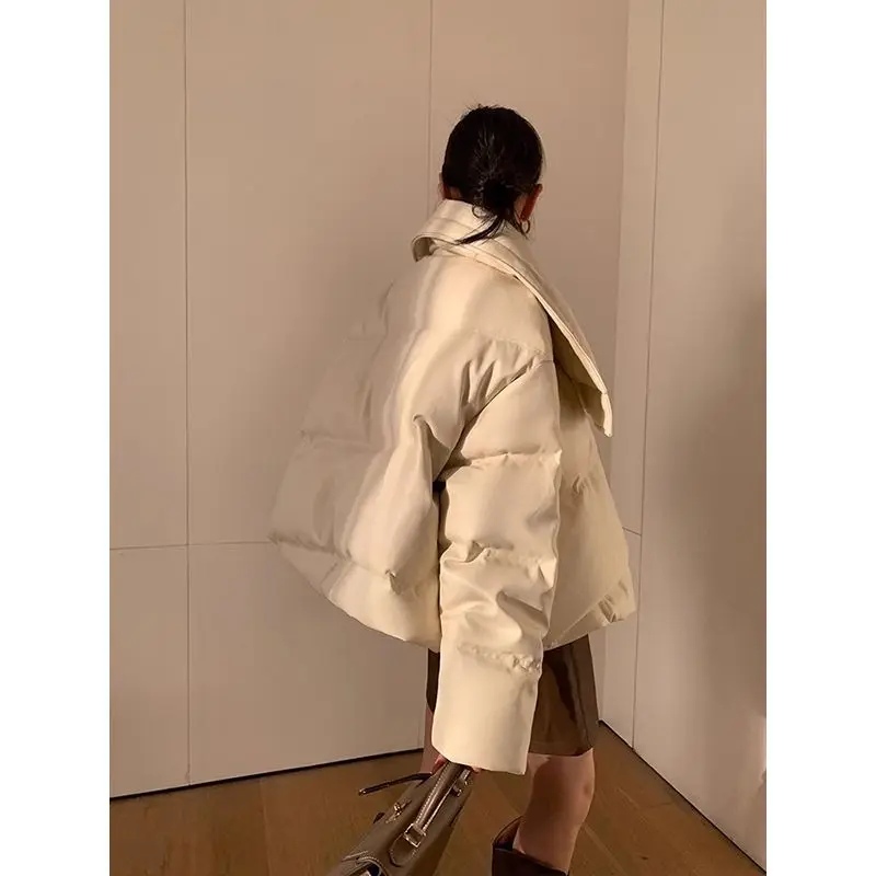 سترة نسائية قطن خريف شتاء 2025 موضة جديدة نمط الخبز سترة معطف سترة قطن ملابس خارجية #1