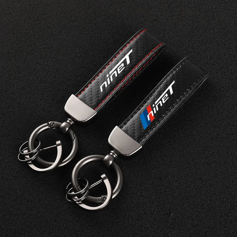 Leather Motorcycles keychain horseshoe buckle jewelry key chain for BMW R NINE T R 9T RNINET Racer Scramble urban R9T