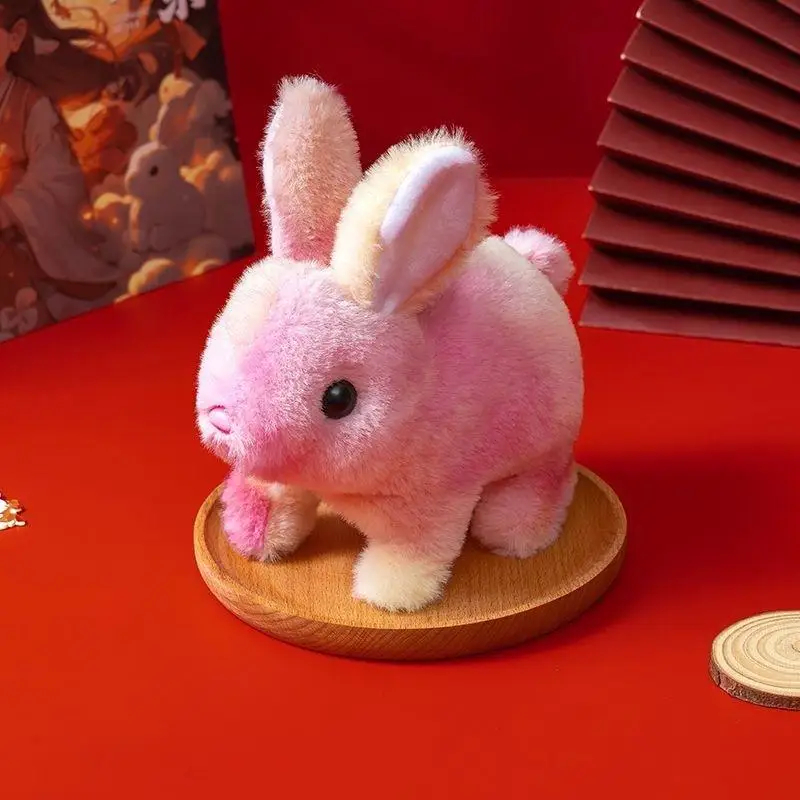 ของเล่นกระต่ายไฟฟ้าหลากสี 1 ชิ้น เดินได้ หูกระพริบ ของเล่นตุ๊กตาแบบอินเทอร์แอคทีฟสำหรับเด็กผู้หญิง ของขวัญ