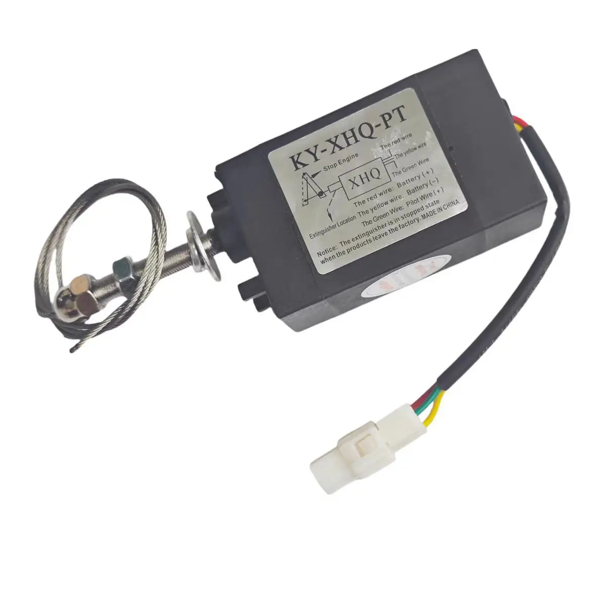 1pcs XHQ-PT die-sel generator elec-tronic flameout shu-tdown co-ntroller, fuel cut-off parking marine sole-noid valve 12V24V