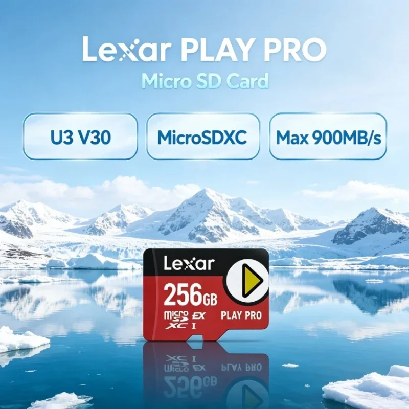 Lexar PLAY PRO MicroSDXC Express Card 256GB 512GB 1TB Max 900MB/s V30 U3 C10 A2 High Speed Memory Card Class 10 4K for Dash Cam