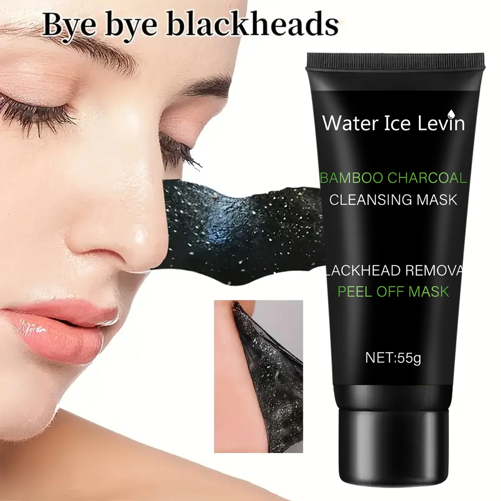 Bamboo charcoal cleansing mask Blackhead Removal Deep Mask Deep Cleansing Cleansing Exfoliating Mask Treatment Black Mask