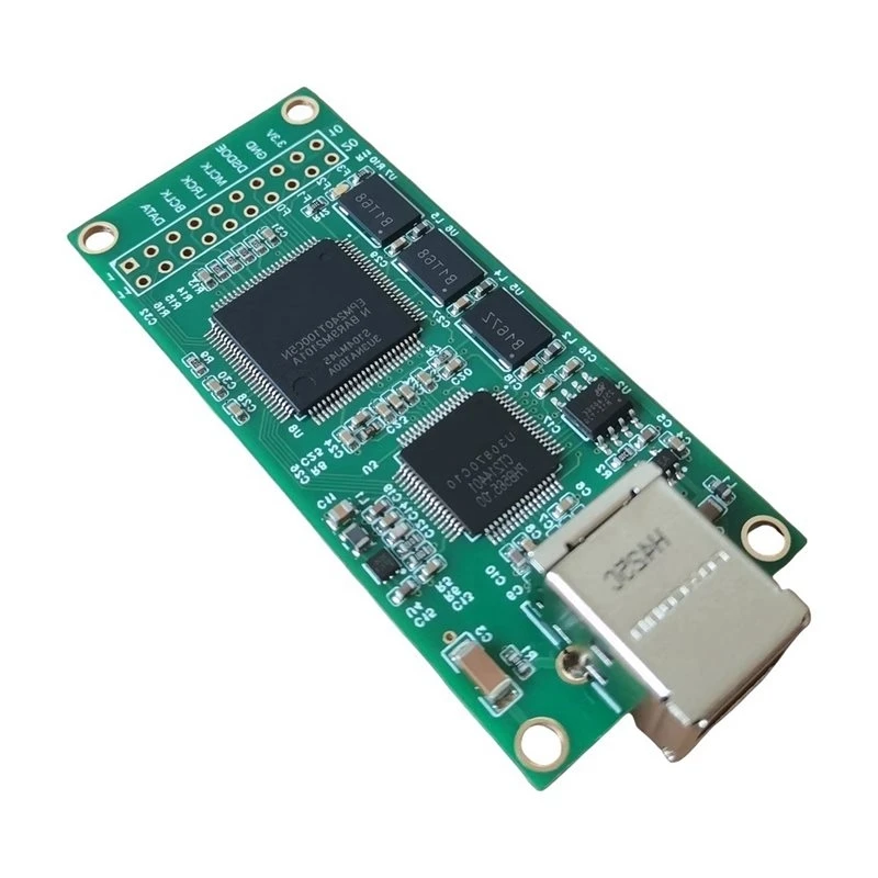Efficientt-XMOS XU208 Stepper Card By SITIME USB Digital Interface Module- Supports I2S/IIS Conversion, DSD256, PCM384