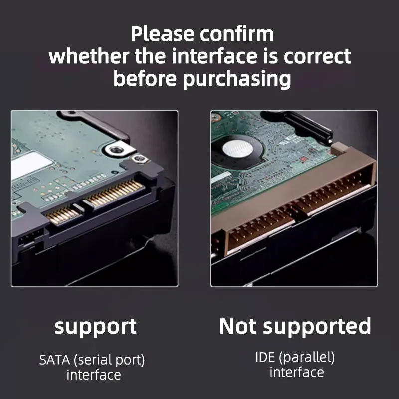 USB 3.0 to SATA III Converter Adapter 2.5/3.5" SSD/HDD Hard Drive Support Power Adapter for PC External Hard Drive Connection image 5