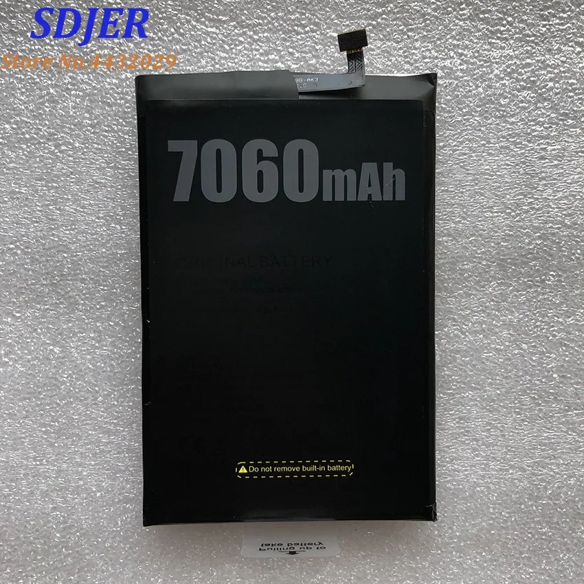 100% New Original Doogee BL7000 Battery Replacement 7060mAh Smart Phone Parts backup battery for