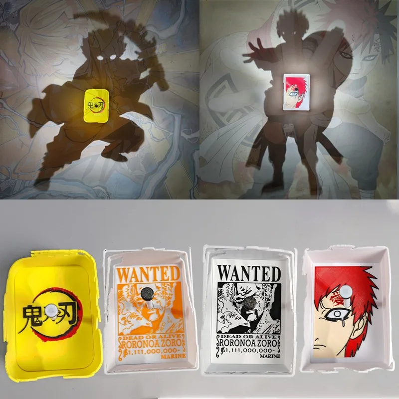 

Ночник-проектор One Piece: Силуэт Ророноа Зоро, USB-светильник, креативная настенная проекционная лампа для спальни