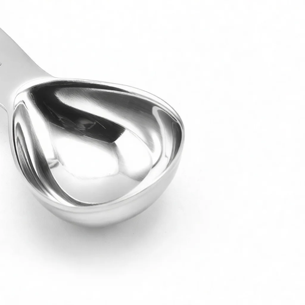 Stainless Steel Coffee Measuring Spoon Kitchen Baking Tools Precision Coffee Powder Scoop For Espresso Ground Bean Maker