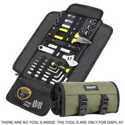 Motorcycle Bag Saddlebags Front Fork Tail Tool Roll Bag Luggage For Harley Chopper Bobber Cruiser Sportster XL 883 1200