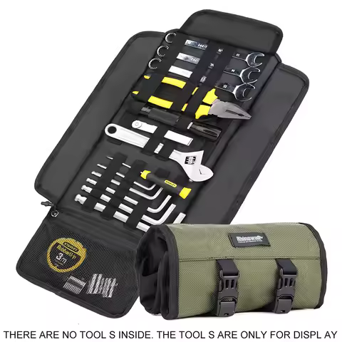 Motorcycle Bag Saddlebags Front Fork Tail Tool Roll Bag Luggage For Harley Chopper Bobber Cruiser Sportster XL 883 1200