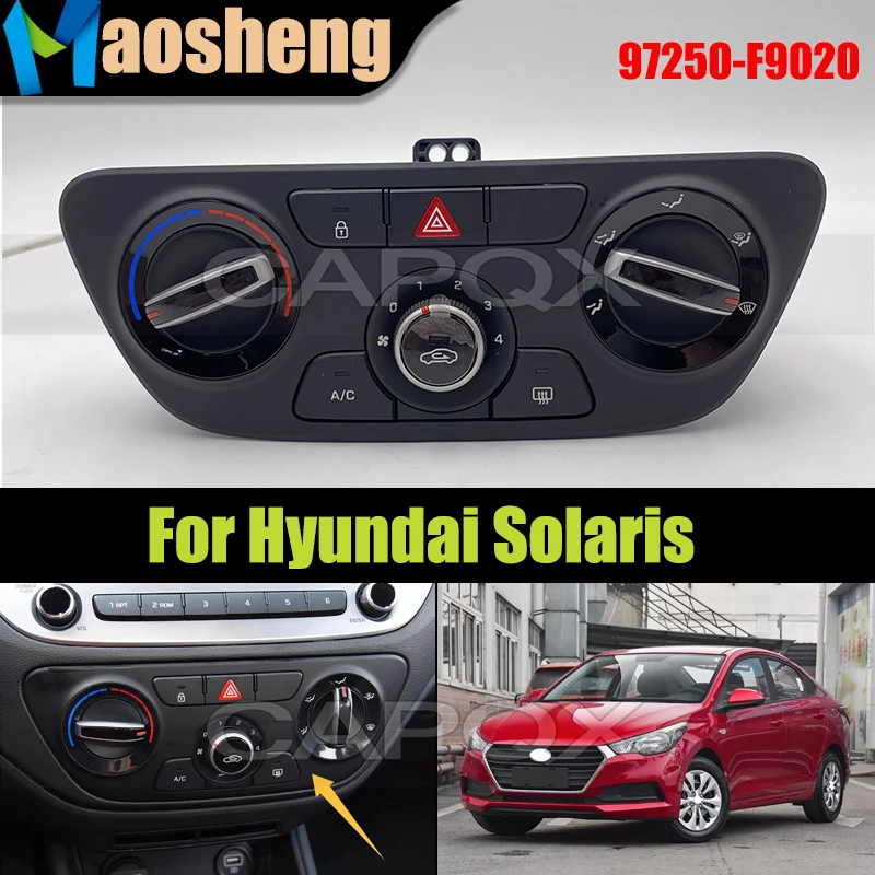 

Car Air Conditioning Control Panel Switch For Hyundai Solaris Manual Air Conditioning Panel 97250-F9020