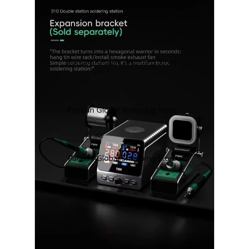 T-bk 310 New Sm-art Soldering Station 2 Workstation 245 210soldering Iron Cu-rve Repair Inspection for Phone Re-pair