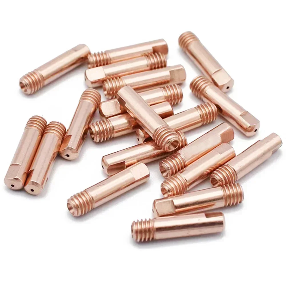 10pcs MB15 15AK MIG Welding Contact Tip 0.6-1.2mm Protective Nozzle For Rilon Riland Jasic Welding Supplies