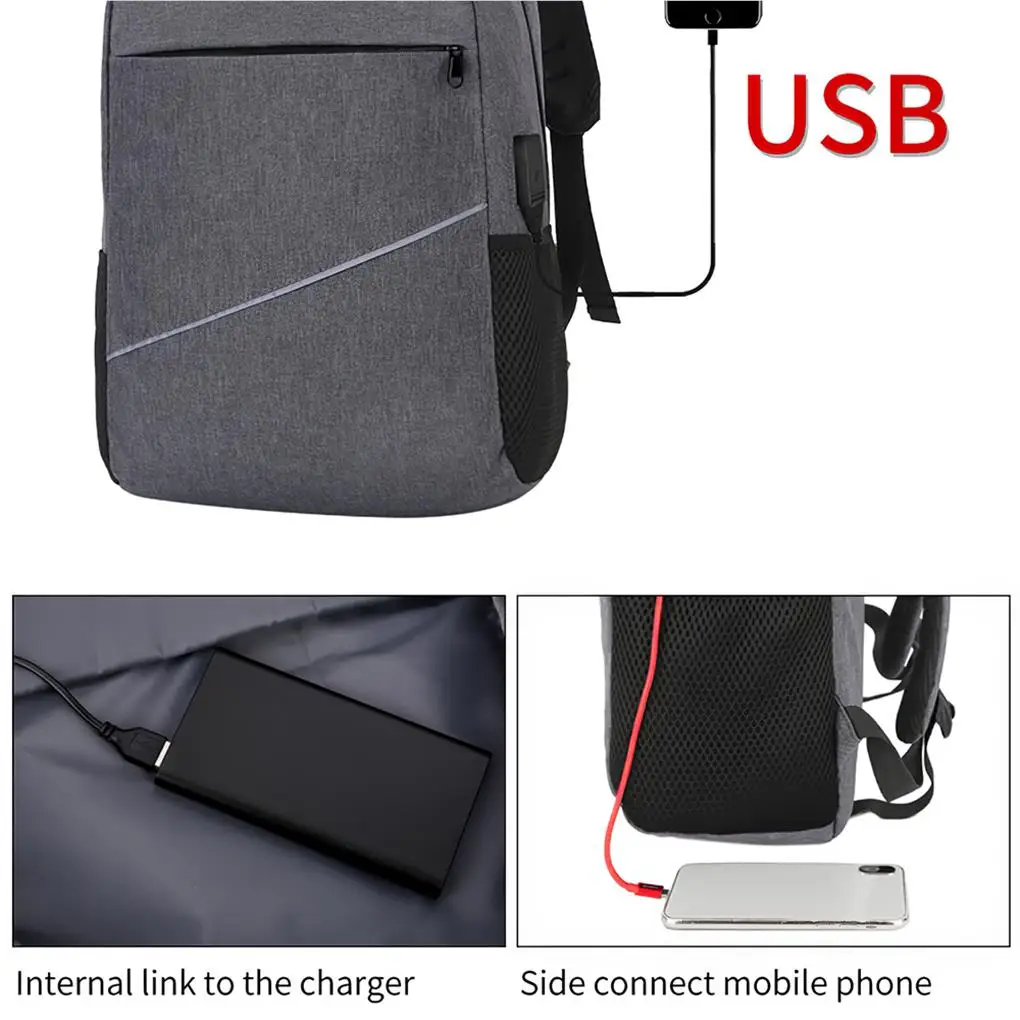 Computer tasche profession elles PC-Zubehör USB-Port Laptop Rucksack Laptops Träger halter Computer Zubehör schwarz