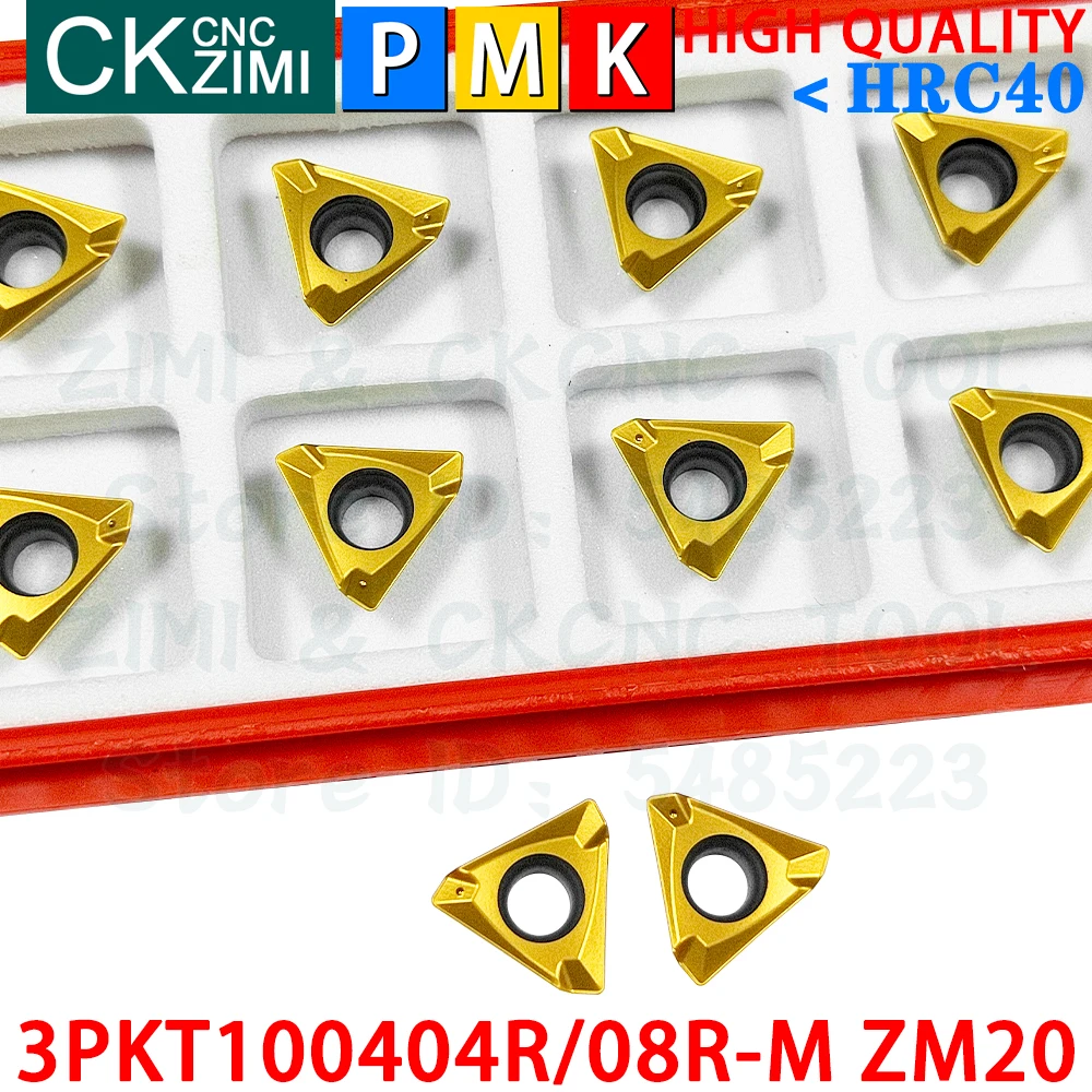 3PKT100404R-M ZM20 3PKT100408R-M ZM20 超硬インサート高速送りヘビーミリングインサートツール 3PKT CNCインデックス可能な切削フライス盤金属旋盤ツール