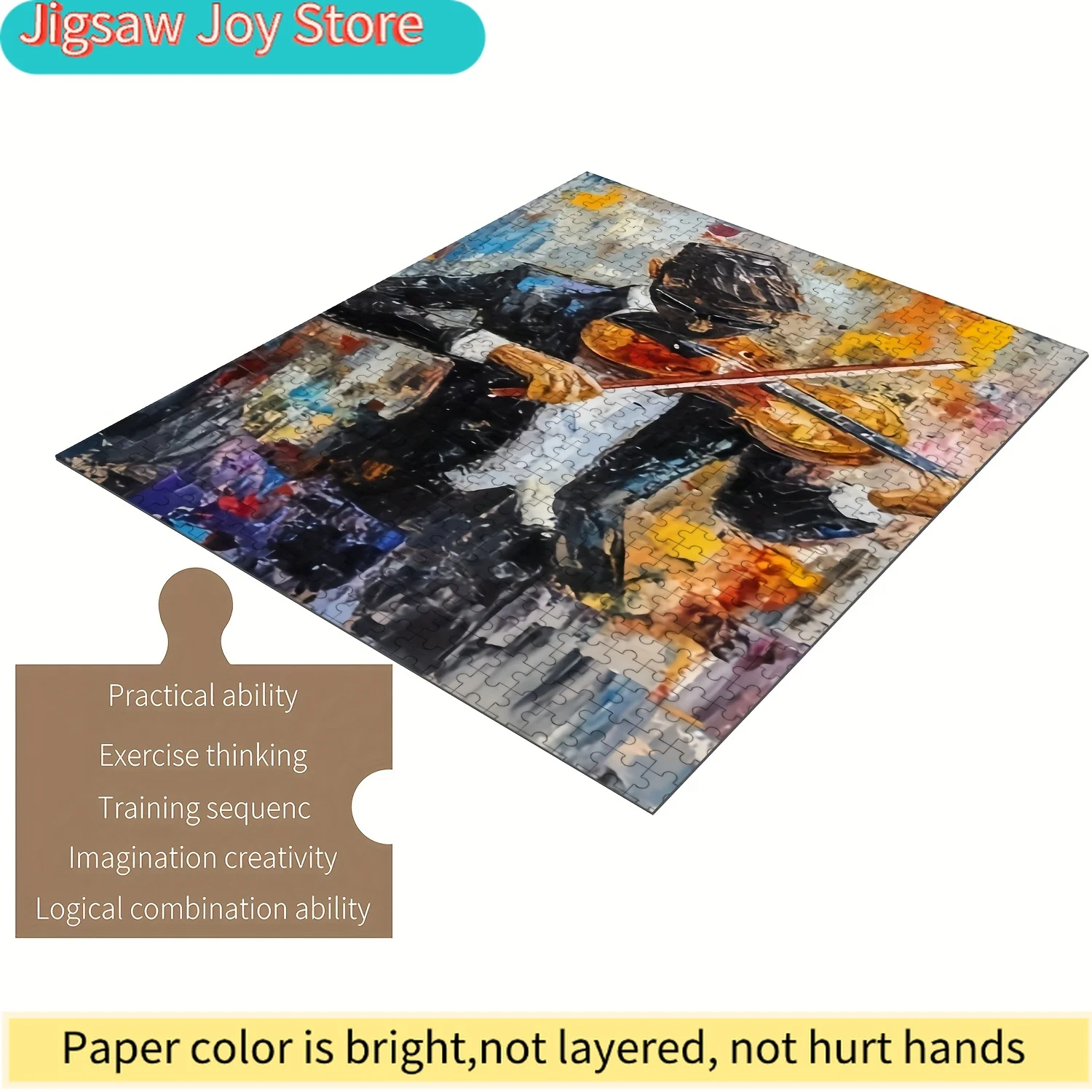 

Деревянная головоломка-скрипка для всей семьи – яркие, красочные, соединяющиеся детали, устойчивые к царапинам, портативные. | Развивает мудрость