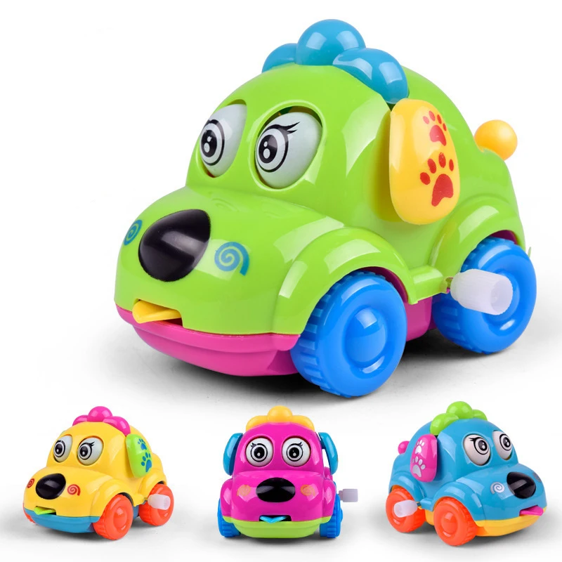 New Clockwork Toy Children\'s Cartoon Winding Creative Cute Chain up car Small Animal Baby Gift