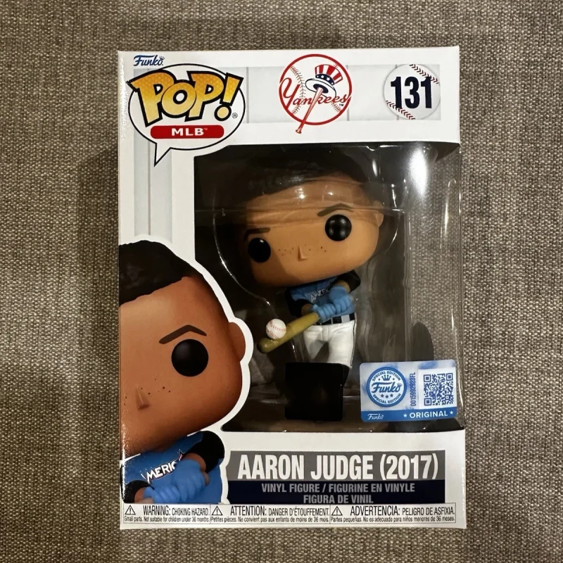 Official Aaron Judge (2017 Allstar) #131 Vinyl Figure Funko Pop Nycc 2026 Limited Edition Collect Figures Doll Christmas Gift